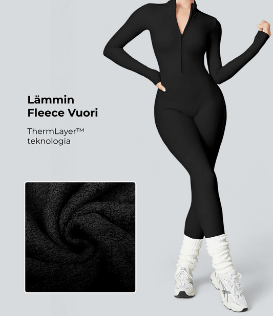 ThermLayer Fleece-Lined Long Sleeve Zipper Jumpsuit