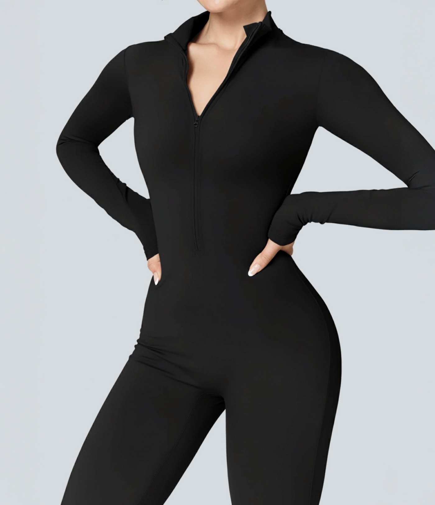 ThermLayer Fleece-Lined Long Sleeve Zipper Jumpsuit